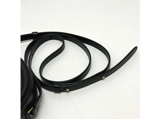 Céline Borsa a spalla in pelle nera Celine Triomphe Nero - vista 8