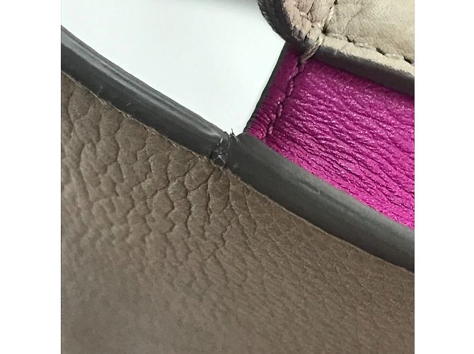 Céline Celine Bicolor Shoulder Bag Brown - view 12