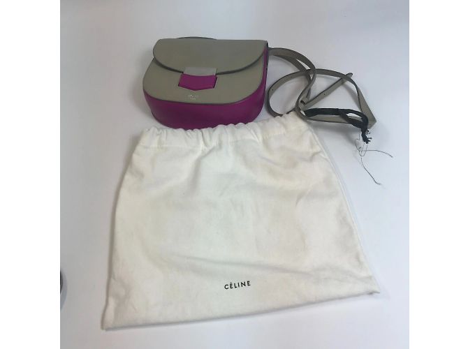 Céline Celine Bicolor Shoulder Bag Brown - view 16