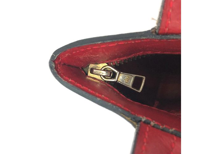 Céline Borsa in pelle rossa Celine Rosso - vista 12