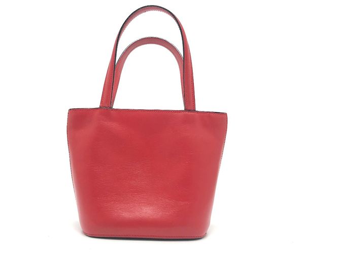 Céline Borsa in pelle rossa Celine Rosso - vista 2