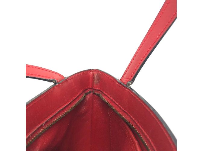 Céline Borsa in pelle rossa Celine Rosso - vista 6
