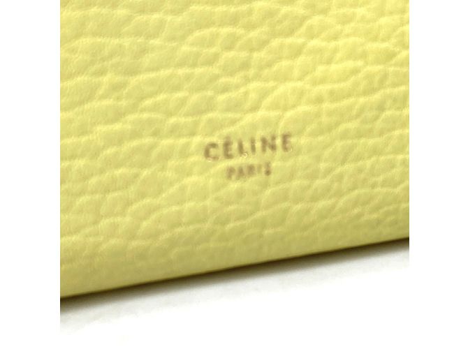 Céline Borsa in pelle gialla Celine Giallo - vista 10