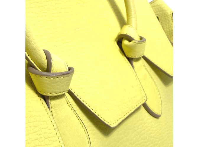 Céline Borsa in pelle gialla Celine Giallo - vista 13