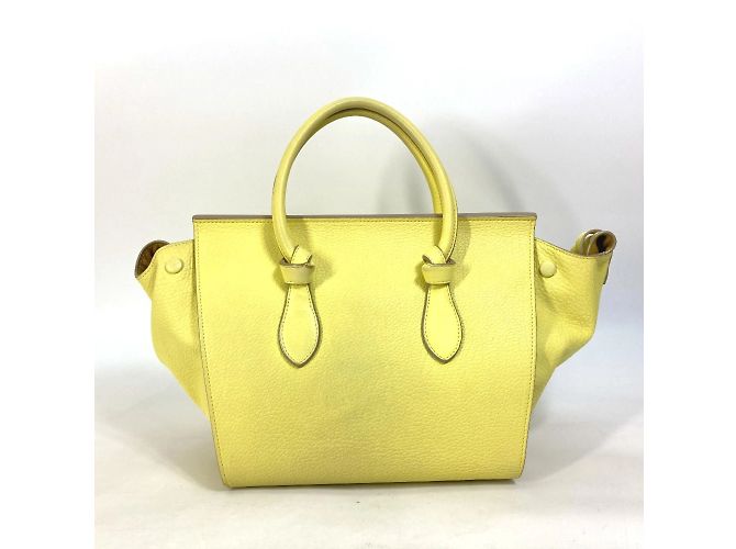 Céline Borsa in pelle gialla Celine Giallo - vista 2