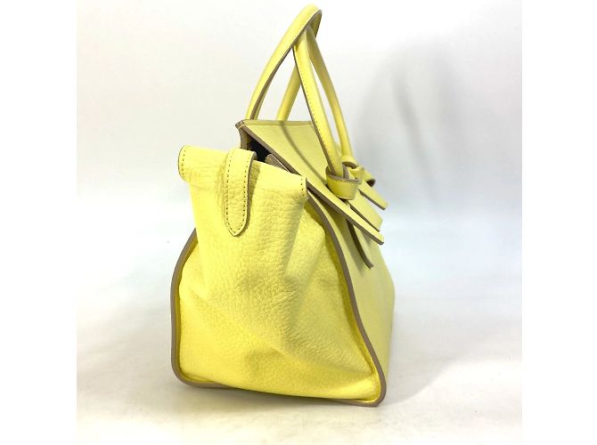 Céline Borsa in pelle gialla Celine Giallo - vista 3