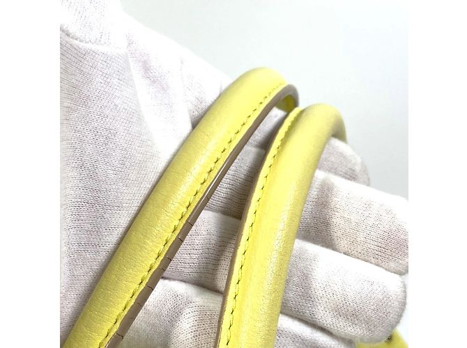 Céline Borsa in pelle gialla Celine Giallo - vista 7