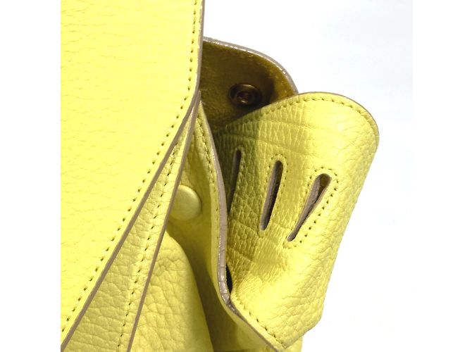 Céline Borsa in pelle gialla Celine Giallo - vista 9