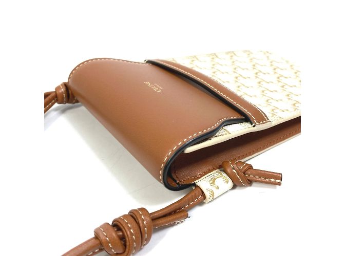 Céline Celine Triomphe Handy-Tasche Beige - Ansicht 6