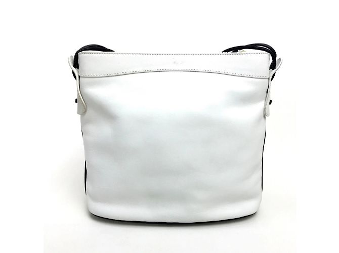 Céline Borsa a spalla con motivo a nastro Celine Bianco - vista 2