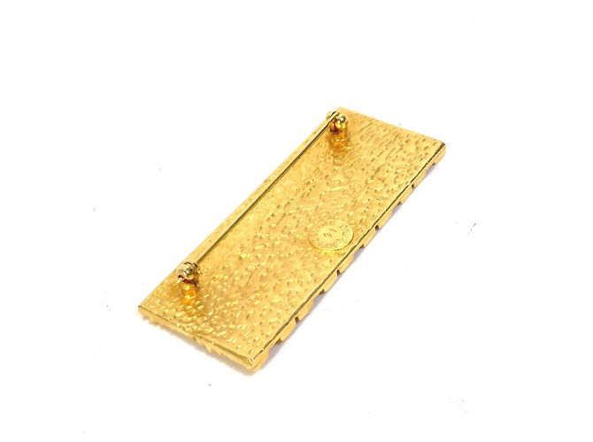 Céline Celine Arc de Triomphe Gold Plated Brooch - view 2