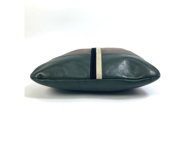 Céline Borsa a spalla in pelle marrone Celine - vista 5