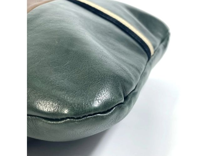 Céline Borsa a spalla in pelle marrone Celine - vista 8
