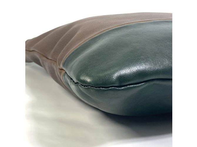 Céline Borsa a spalla in pelle marrone Celine - vista 9