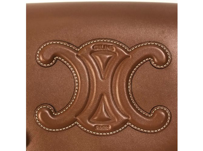 Céline Borsa a tracolla pochette Celine 198263DU3 Marrone - vista 11