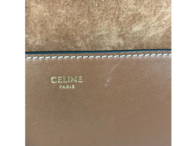 Céline Borsa a tracolla pochette Celine 198263DU3 Marrone - vista 14