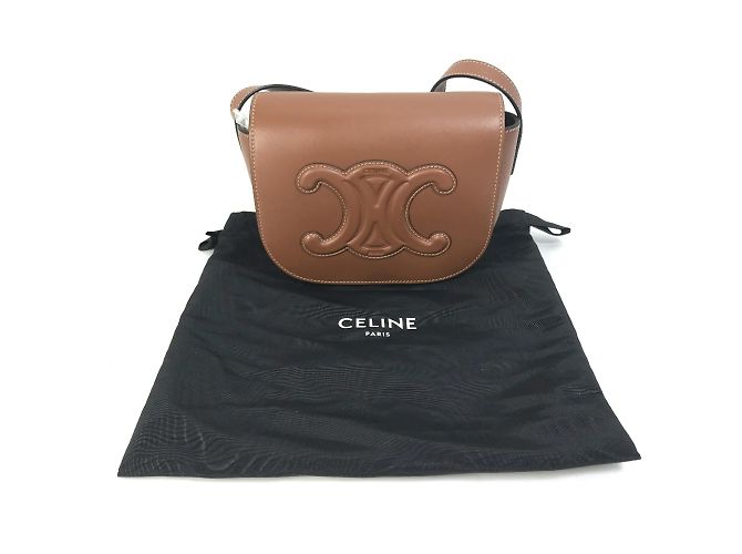 Céline Borsa a tracolla pochette Celine 198263DU3 Marrone - vista 16