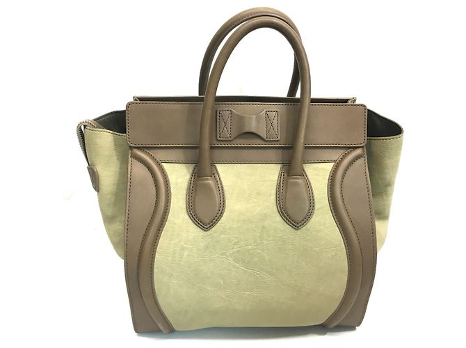Céline Borsa Mini Shopper Celine 165213 Marrone - vista 3