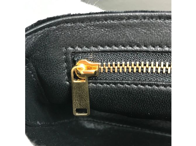 Céline Borsa a spalla Celine Small C Bag con catena Nero - vista 14