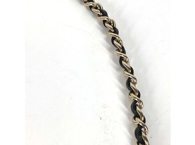 Timeless Chanel B22C 3-Ketten Kunstperlen Gürtel Schwarz - Ansicht 6