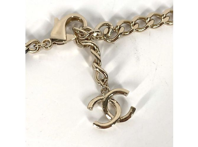 Timeless Chanel B22C 3-Ketten Kunstperlen Gürtel Schwarz - Ansicht 7