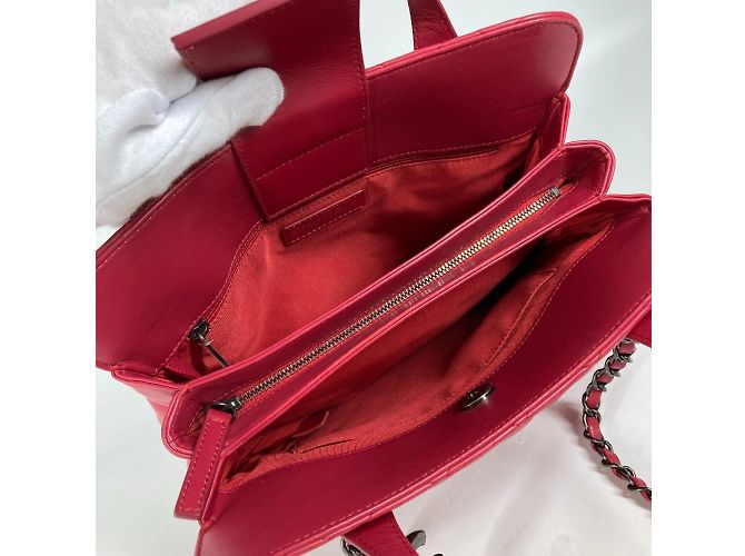 Chanel Tasche aus rosa Leder Pink - Ansicht 13