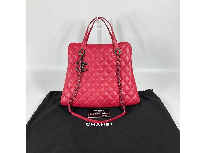 Chanel Tasche aus rosa Leder Pink - Ansicht 15