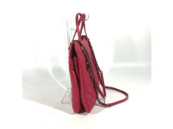Chanel Tasche aus rosa Leder Pink - Ansicht 4
