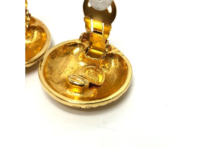 Vintage Gold Clip Ohrringe von Chanel Golden - Ansicht 4