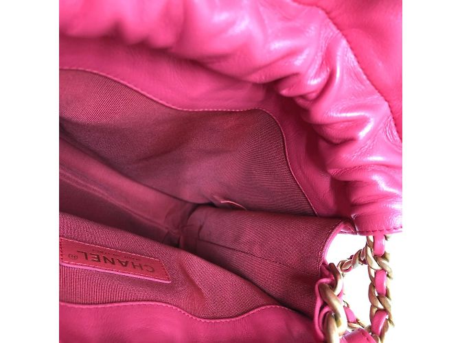 Borsa in pelle rosa Chanel - vista 11