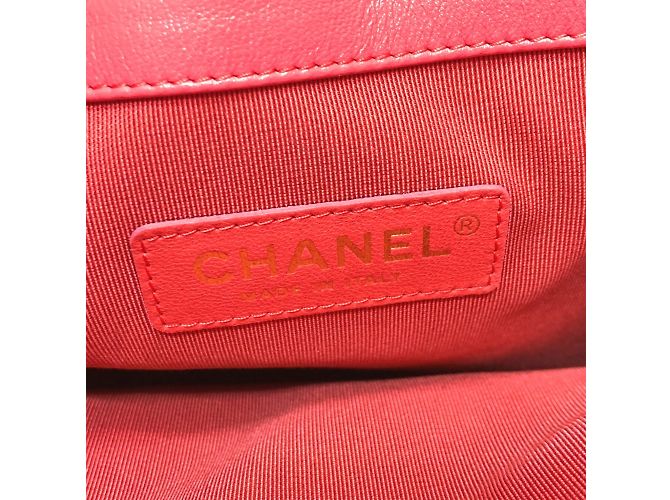 Borsa in pelle rosa Chanel - vista 12