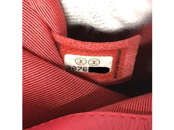 Borsa in pelle rosa Chanel - vista 13