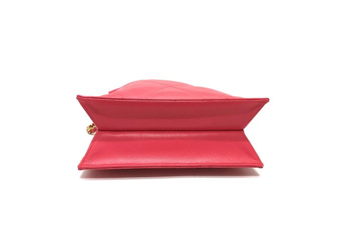 Borsa in pelle rosa Chanel - vista 4