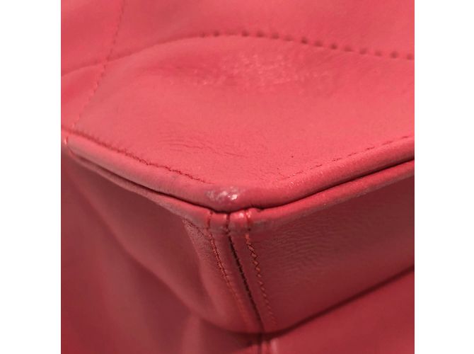 Borsa in pelle rosa Chanel - vista 5