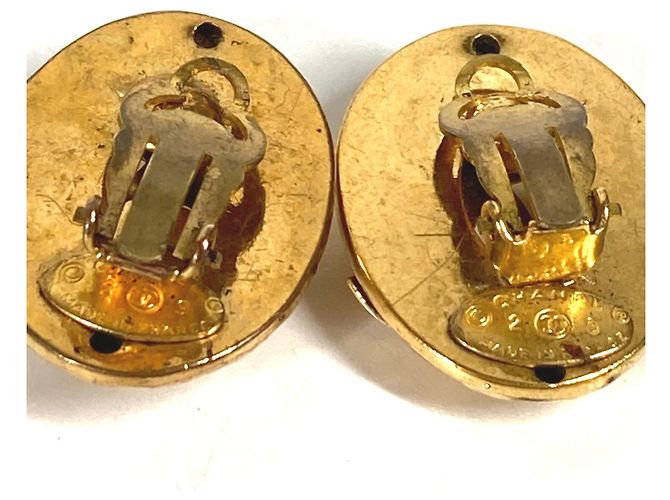 Vintage Gold Clip Ohrringe von Chanel Golden - Ansicht 4