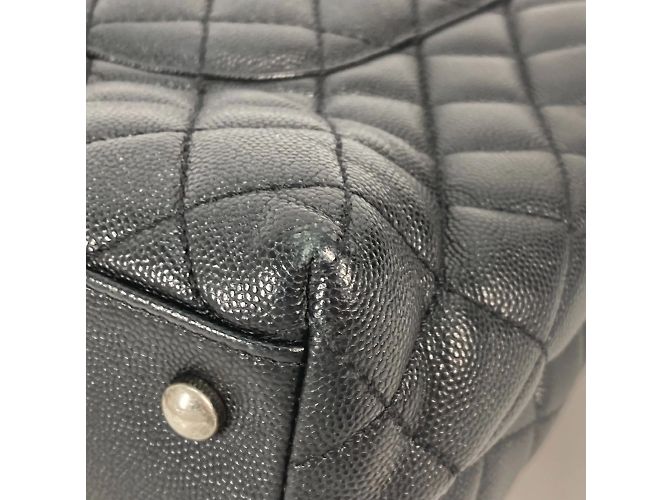 Borsa in pelle nera Chanel A92991 Nero - vista 12