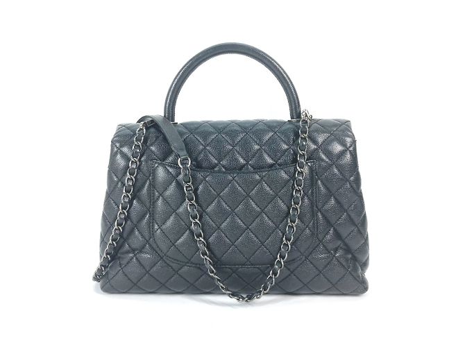 Borsa in pelle nera Chanel A92991 Nero - vista 2