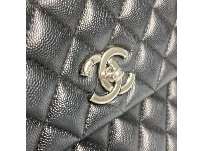 Borsa in pelle nera Chanel A92991 Nero - vista 8