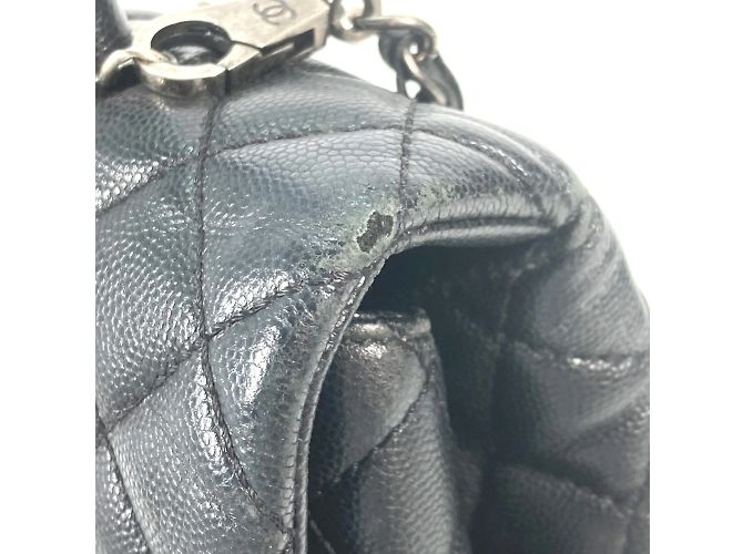 Borsa in pelle nera Chanel A92991 Nero - vista 9