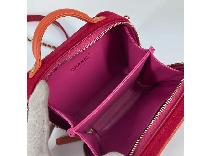 Borsa Crossbody 2WAY CC Mark di Chanel Rosso - vista 11