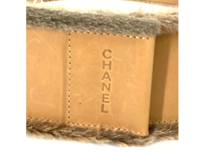 Chanel 01A Beiger Leder Gürtel - Ansicht 3