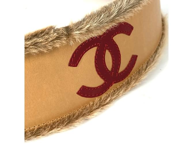 Chanel 01A Beiger Leder Gürtel - Ansicht 5