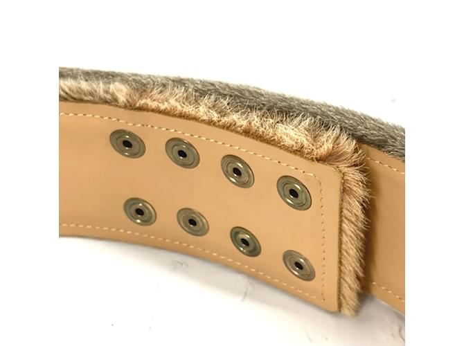Chanel 01A Beiger Leder Gürtel - Ansicht 6