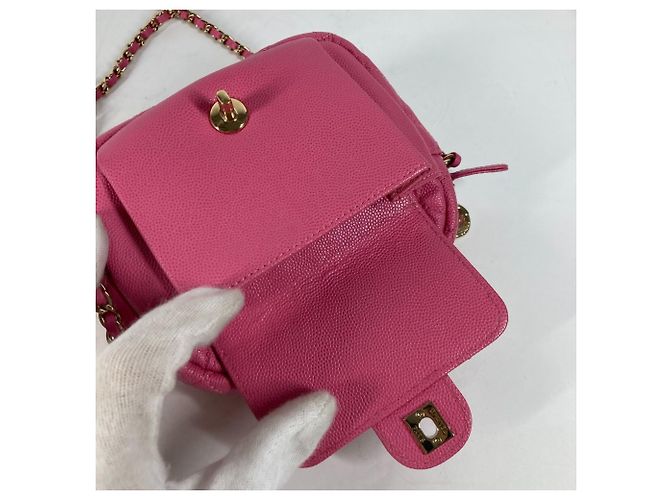 Borsa a catena trapuntata Chanel Rosa - vista 10