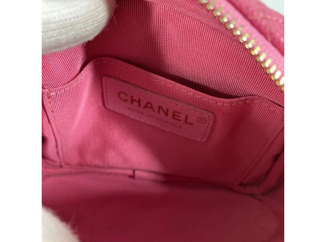 Borsa a catena trapuntata Chanel Rosa - vista 13