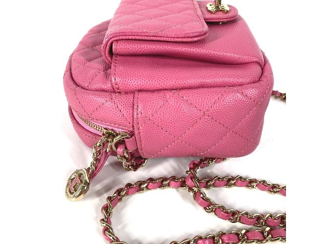 Borsa a catena trapuntata Chanel Rosa - vista 2