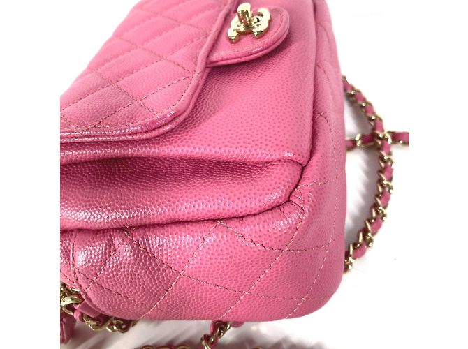Borsa a catena trapuntata Chanel Rosa - vista 4