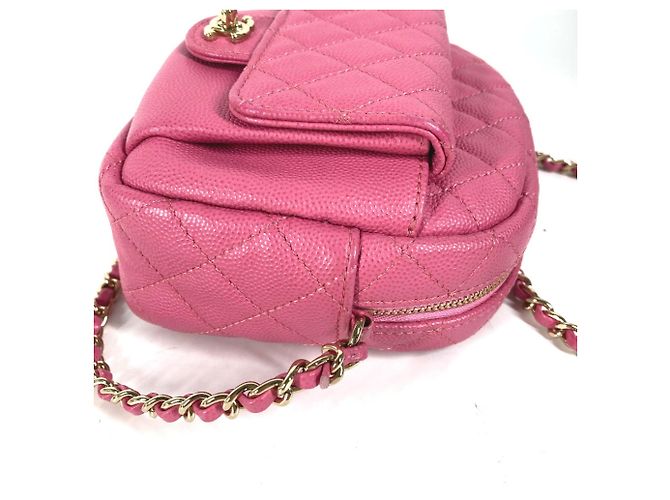Borsa a catena trapuntata Chanel Rosa - vista 6