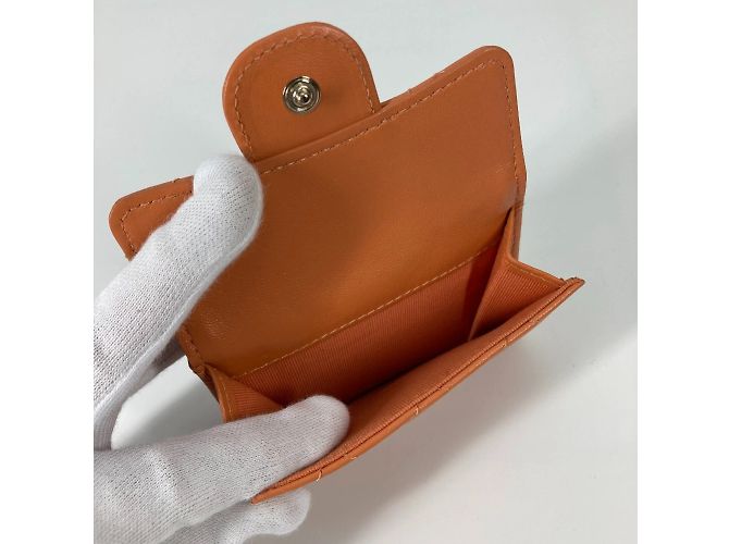 Cartera compacta trifold CC Mark AP0230 de Chanel Naranja - vista 12