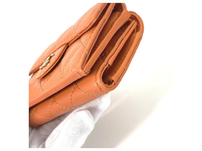 Cartera compacta trifold CC Mark AP0230 de Chanel Naranja - vista 9